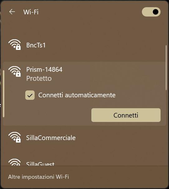 Prism wifi SSD dettaglio